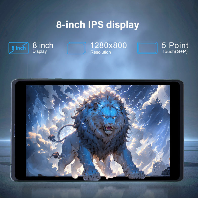 ایده C اندروید تبلت PC دوربین دوگانه 8 اینچ 1280x800 IPS صفحه نمایش HD اندروید 12 تبلت برای نوجوانان CM818 خاکستری