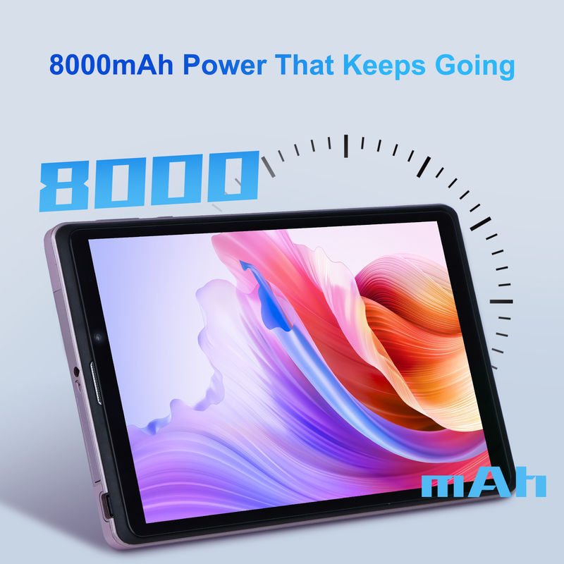 ایده C 8 اینچ اندروید 12 تبلت 8000mAh باتری 5 + 8MP دوربین 8GB رم 512GB رم برای آموزش یادگیری CM818 صورتی