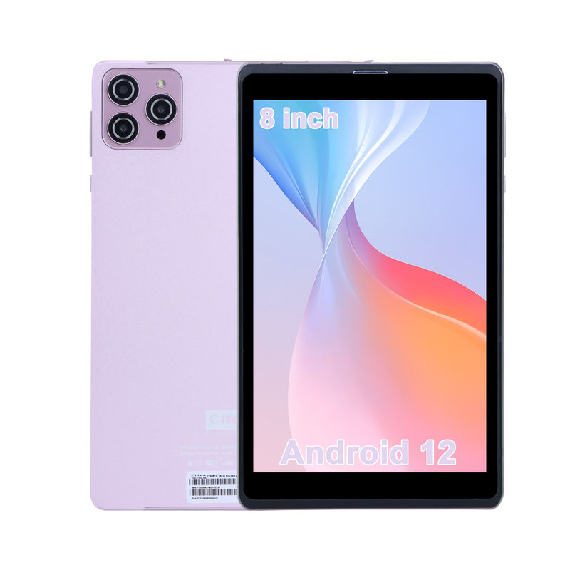 ایده C 8 اینچ اندروید 12 تبلت 8000mAh باتری 5 + 8MP دوربین 8GB رم 512GB رم برای آموزش یادگیری CM818 صورتی