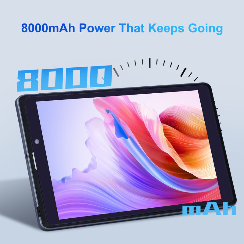 ایده C Android Tablet PC دوربین دوگانه 8 اینچ 1280x800 IPS صفحه نمایش HD Android 12 تبلت برای دانش آموز CM818 خاکستری