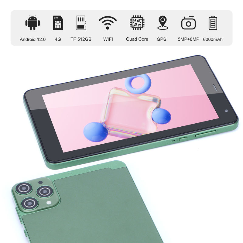 C Idea 7 اینچ تبلت های اندرویدی 6+128GB تبلت های صفحه لمسی چهار هسته ای برای استودنت CM515 ((سبز)