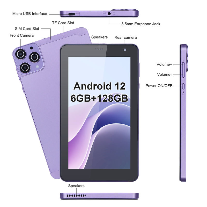 C Idea 7 Inch Android Tablet 512GB Quad Core Smart Tablet PC برای دانش آموزان Cm515