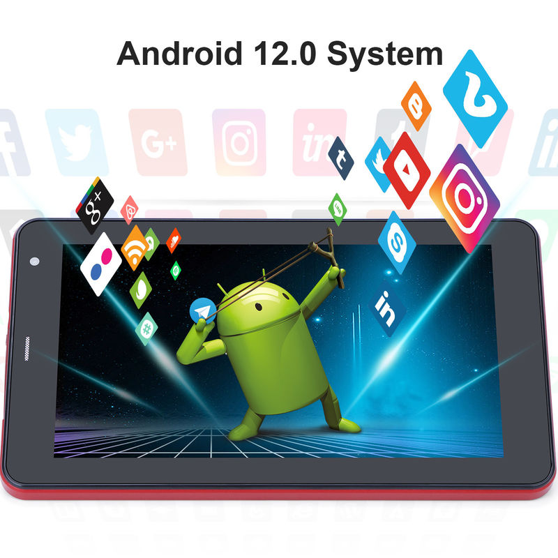 C Idea وای فای 5G تبلت 7 اینچ تبلت 6+128GB صفحه لمسی چهار هسته ای برای آموزش CM515 ((قرمز)