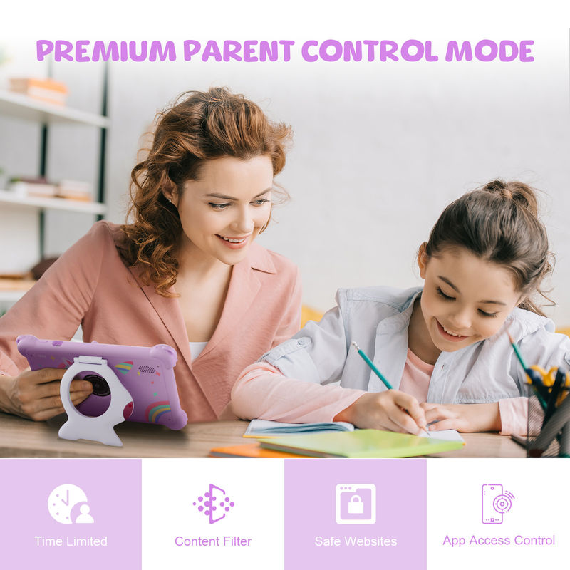 ایده C 7 اینچ بچه ها تبلت سنین 3-7 دوربین دوگانه IPS صفحه نمایش آموزشی kidsspad با کنترل والدین CM88