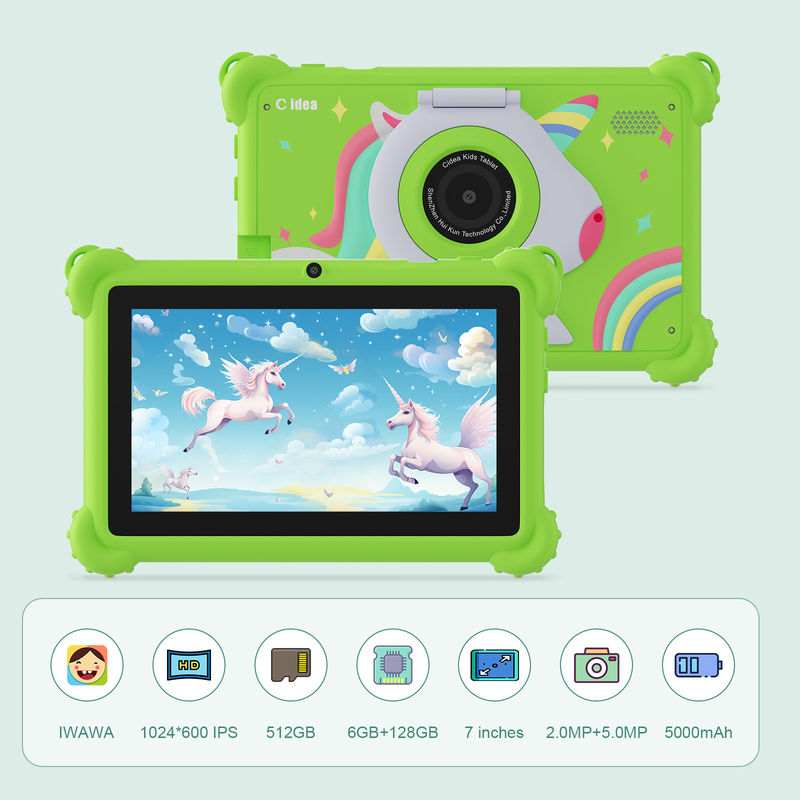 C idea Kids Tablet 2024 تفریح آموزشی با صفحه نمایش HD و محافظ محافظ Tablet CM88