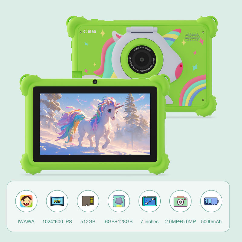C idea 2024 Kids Learning Tablet اندروید 12 برنامه های پیش بارگیری شده و طراحی پایدار CM88