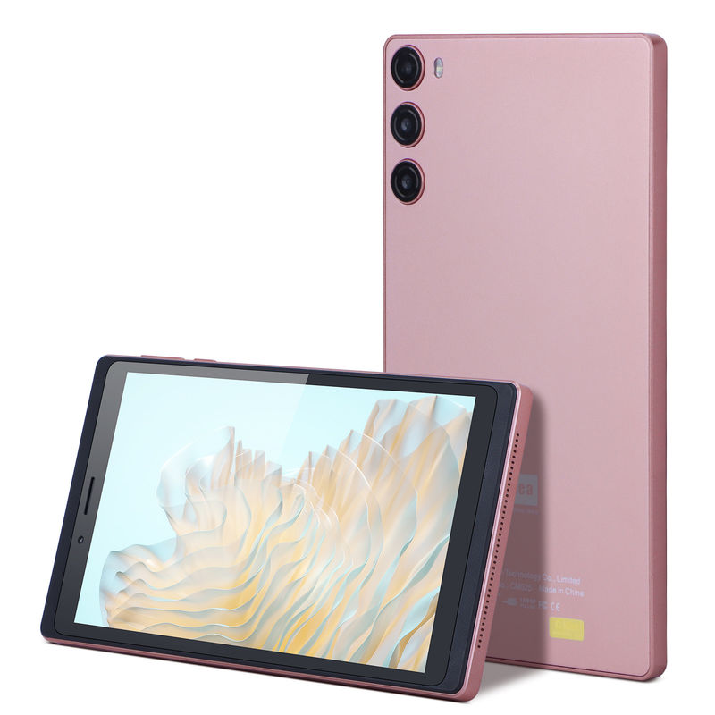 C Idea اندروید 12 تبلت 6GB رم 128GB رم با سیم کارت 7 اینچ تبلت PC برای دانش آموزان CM525 صورتی