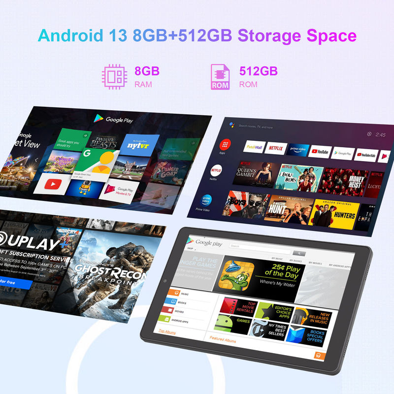 C Idea Android Tablet 800x1280 IPS Screen Smart Tablet PC با سیم برای آموزش CM935 سیاه