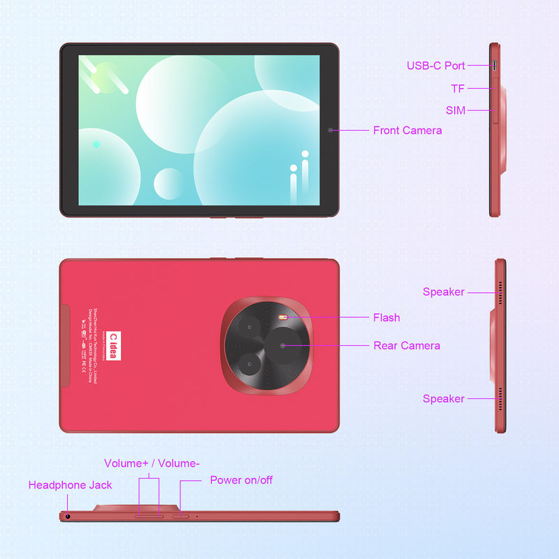 C Idea 9 اینچ Quad Core Tablet 800x1280 IPS Screen تبلت اندرویدی با قلم CM935 قرمز