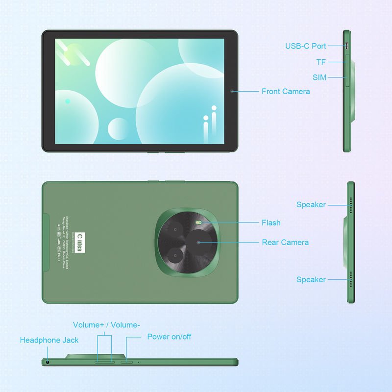 C Idea 9 Inch Education Tablet 800x1280 IPS صفحه نمایش لمسی تبلت با قلم قلم CM935 سبز