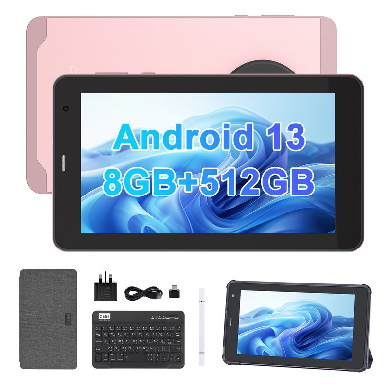 C Idea 7 اینچ تبلت با سیم کارت وای فای Android Tablet PC برای دانش آموزان CM518 پرو صورتی