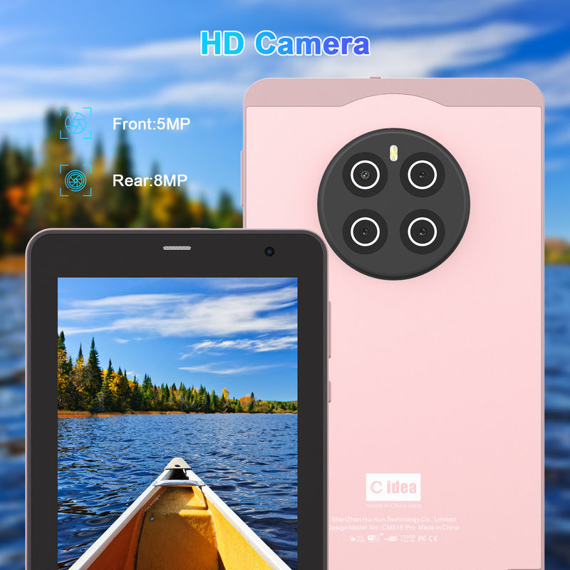 C Idea 7 اینچ تبلت با سیم کارت وای فای Android Tablet PC برای دانش آموزان CM518 پرو صورتی