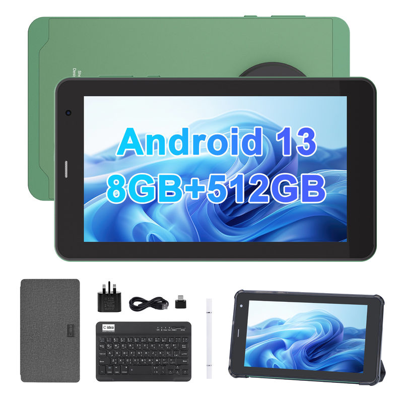 C Idea 7 اینچ تبلت با سیم کارت وای فای اندروید Smart Tablet PC For Education CM518 Pro سبز
