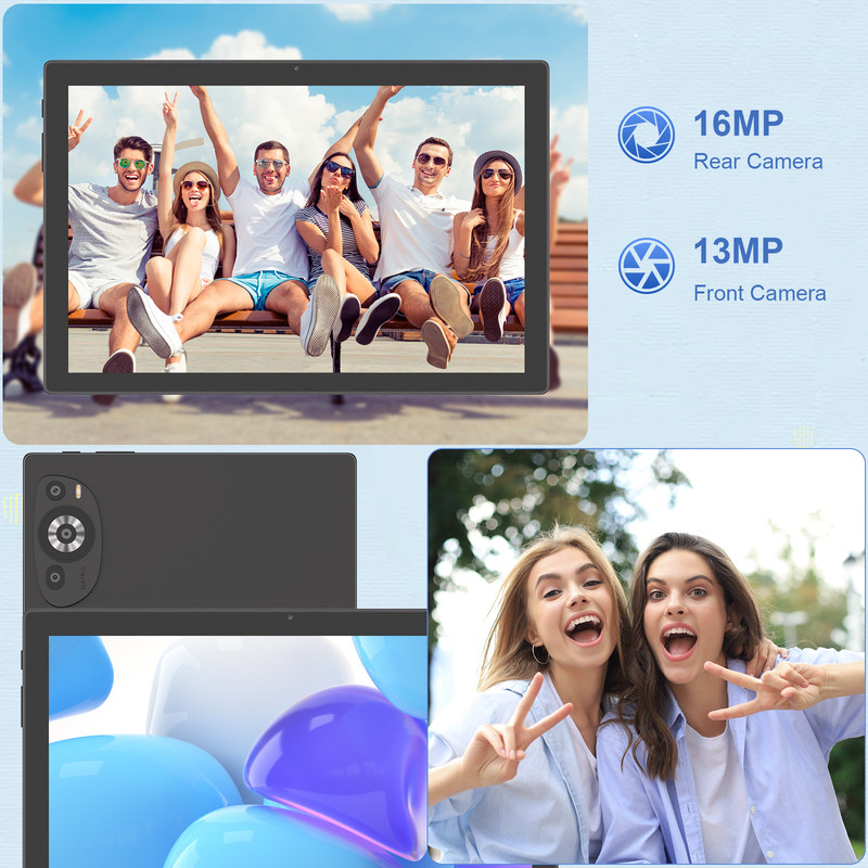 C Idea 10.1 اینچ وای فای آموزش و پرورش تبلت اندروید با سیم پشتیبانی صفحه کلید M8200 پلاس سیاه