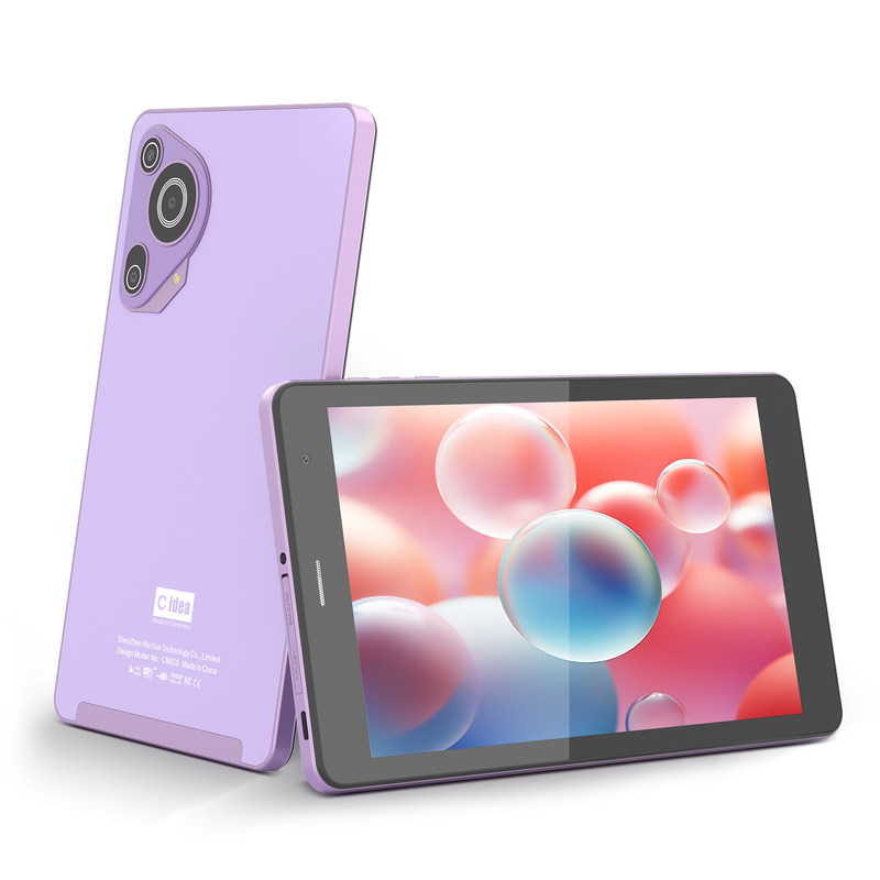 C Idea 8 Inch 8+512gb 8000mah 5+8MP دوربین دوگانه اندروید تبلت PC با سیم کارت برای دانش آموزان CM828 بنفش