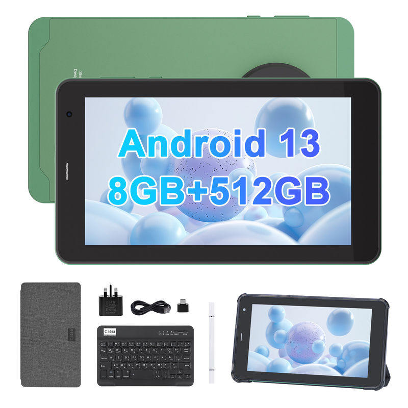 C Idea 7 Inch Tablet Pc اندروید 13، 8+512GB با تبلت هوشمند سازگار با سیم برای دانش آموزان