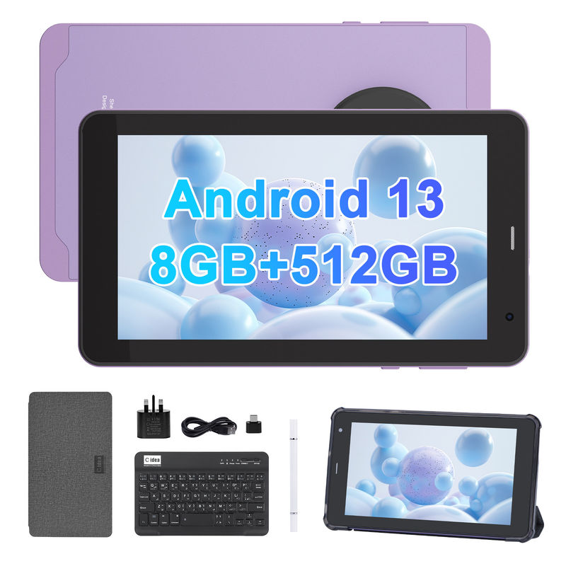 C Idea اندروید 13 تبلت آموزشی، 8+512GB، تبلت 7 اینچی قابل حمل با پشتیبانی سیم