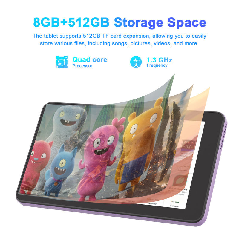 C Idea اندروید 13 تبلت آموزشی، 8+512GB، تبلت 7 اینچی قابل حمل با پشتیبانی سیم