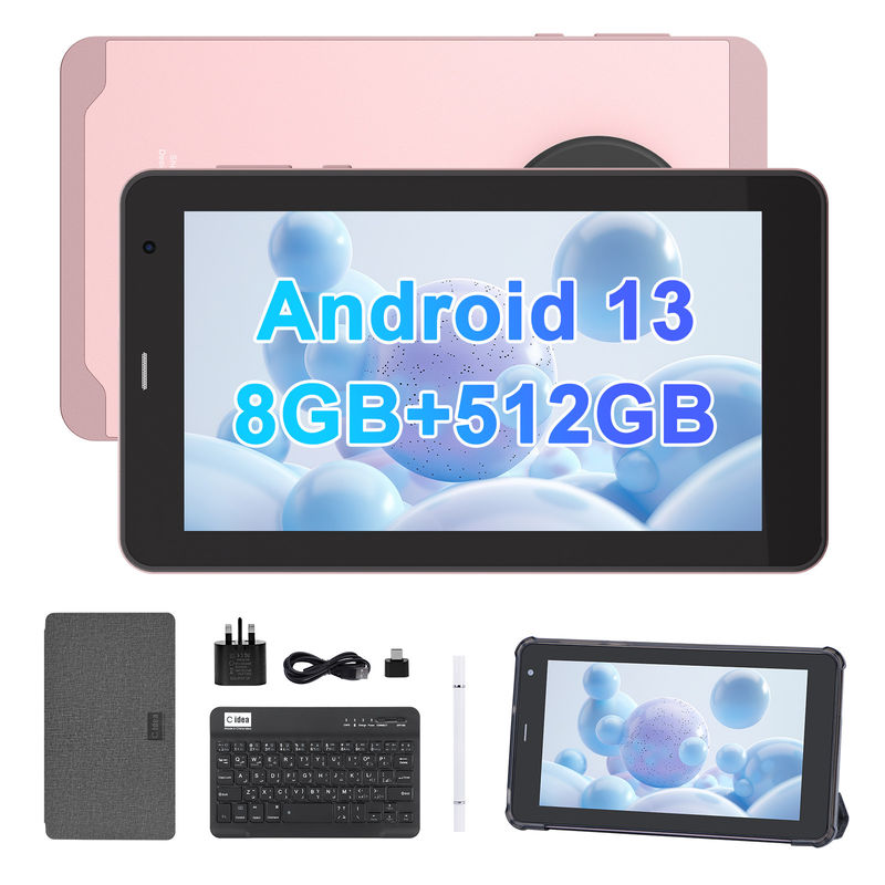 C Idea 7 اینچ اندروید تب، 8+512GB، Quad Core، تبلت آموزشی مناسب برای دانش آموزان  CM518pro صورتی