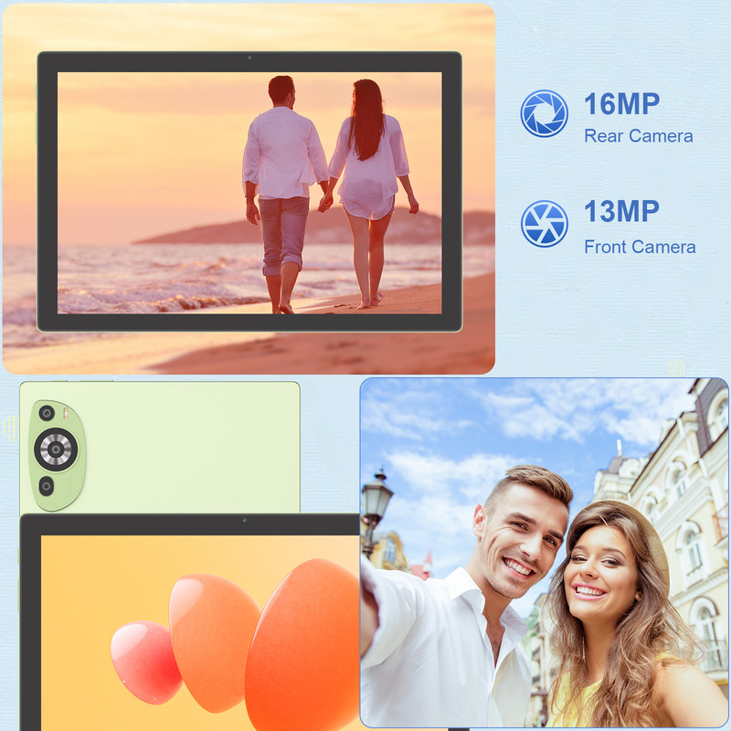 C Idea WIFI اندروید 14 TF ذخیره سازی 512GB تبلت های صفحه لمسی با صفحه کلید و ماوس CM8200plus سبز