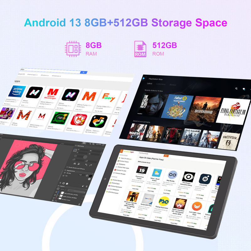 C Idea Android Tablet 800x1280 IPS Screen 9 IN Smart Tablet PC With Sim For Education CM935 سیاه