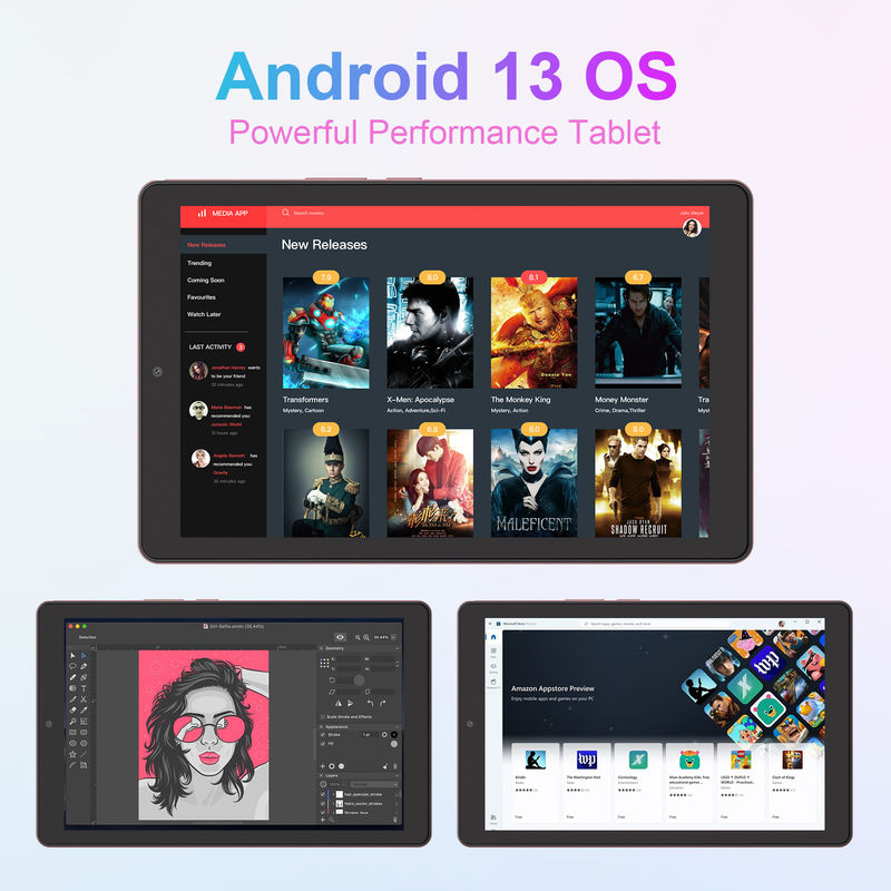 ایده C Android Tablet صفحه نمایش IPS با پشتیبانی سیم کارت 9 اینچ تبلت PC برای نوجوانان CM935 صورتی