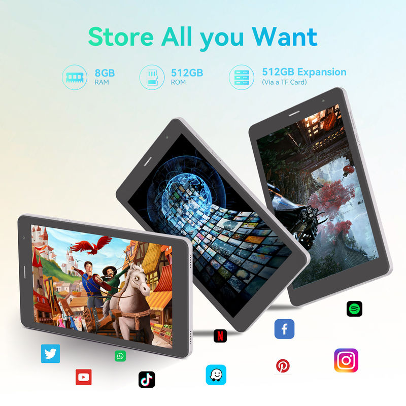 C Idea 8 اینچ تبلت دو دوربین صفحه لمسی Smart Tablet PC CM828 نقره ای
