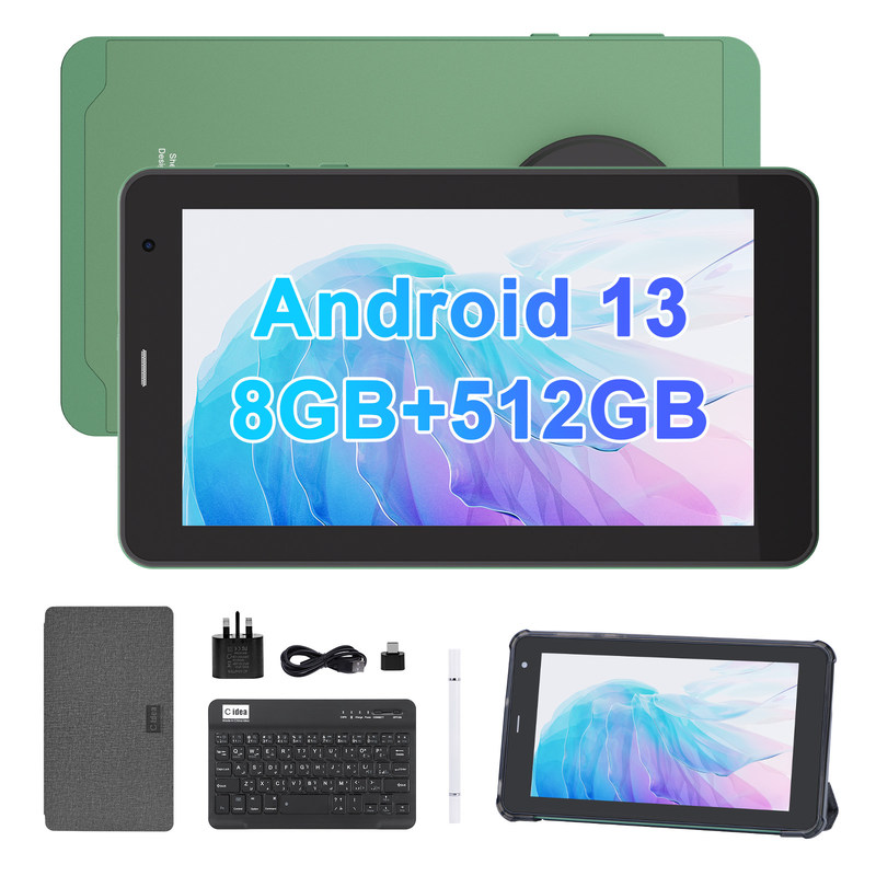 C Idea 7 اینچ تبلت با سیم کارت وای فای اندروید Smart Tablet PC CM518 Pro سبز