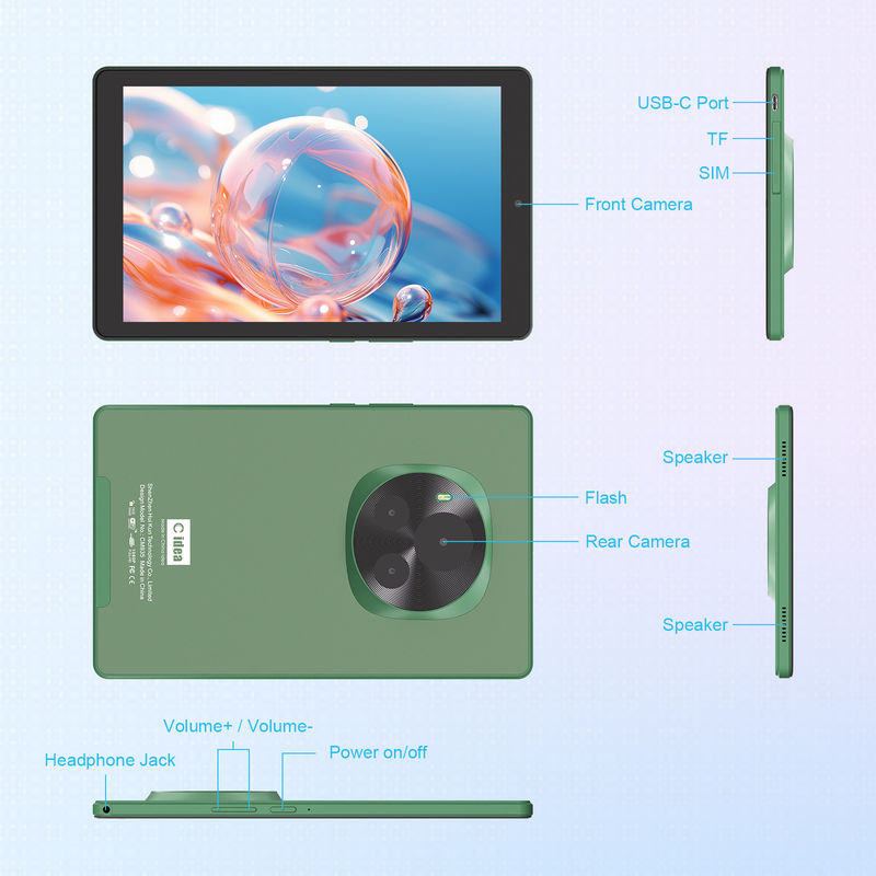 C Idea 5G Education Tablet 800x1280 IPS صفحه نمایش لمسی تبلت با قلم قلم CM935 سبز