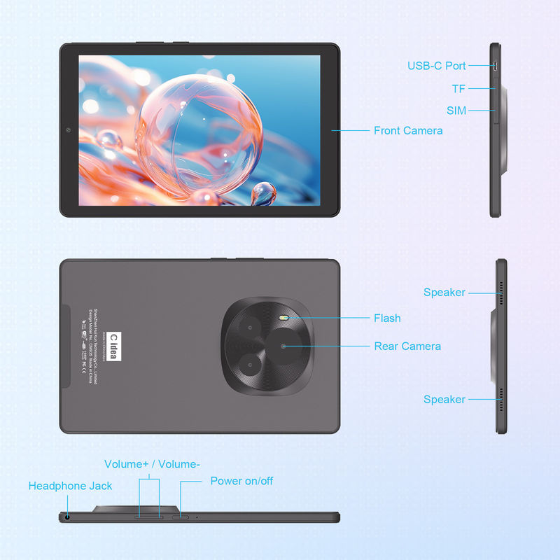 C Idea Android Tablet IPS Screen Smart Tablet PC With Sim برای دانش آموزان آموزش و پرورش CM935 سیاه