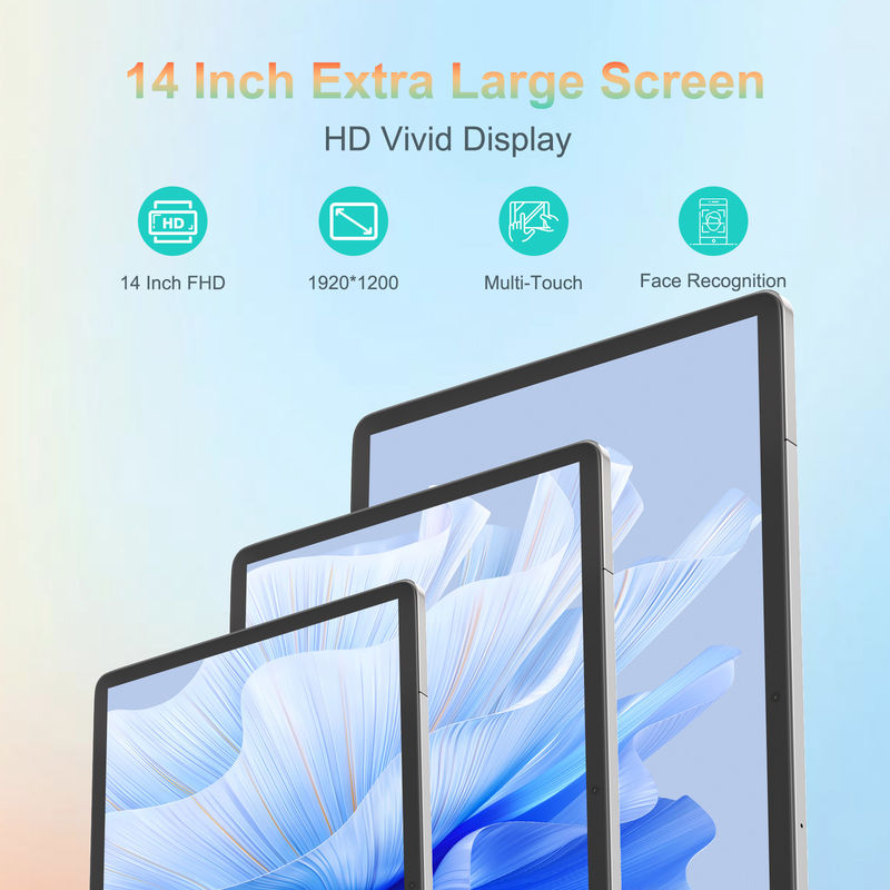 C Idea تبلت 14 اینچی 5G تبلت های صفحه لمسی برای دانش آموزان CM14000 Plus خاکستری