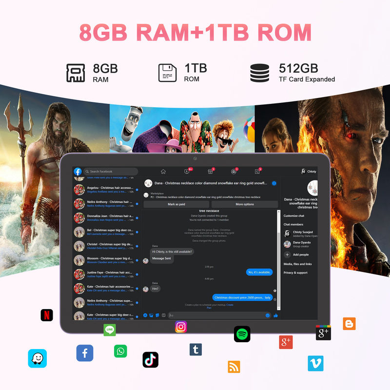 C Idea تبلت 5G با دوربین دوگانه 10 اینچ تبلت PC برای آموزش CM8300 پلاس بنفش