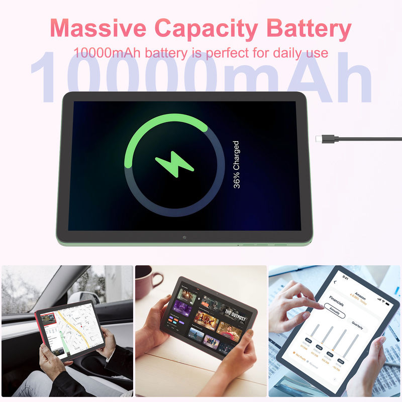 C Idea 10.1 اینچ تبلت 5G با MTK Quad Core اندروید 14 تبلت PC برای آموزش CM8300 Plus سبز