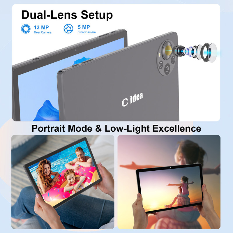 تبلت اندروید 14 سی ایده 10.36 اینچی، صفحه نمایش 2K، تبلت آموزشی برای دانش آموزان R1036