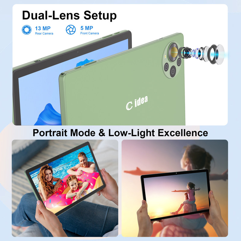 ایده C 10.36 اینچ اندروید 14 تبلت تبلت آموزشی برای دانش آموزان با قابلیت دو سیم کارت
