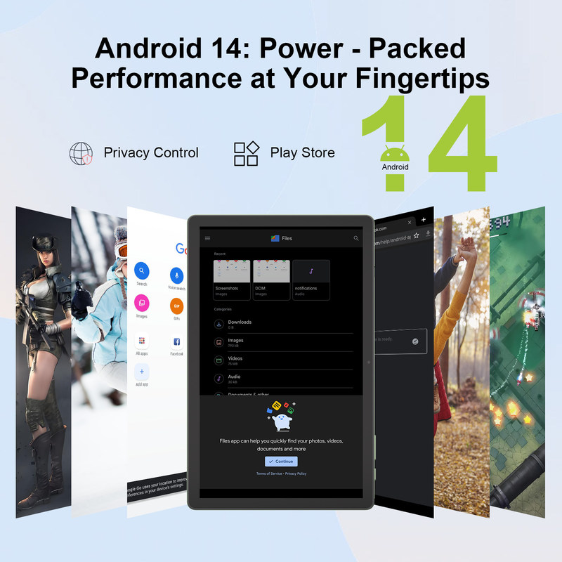 ایده C 10.36 اینچ اندروید 14 تبلت تبلت آموزشی برای دانش آموزان با قابلیت دو سیم کارت