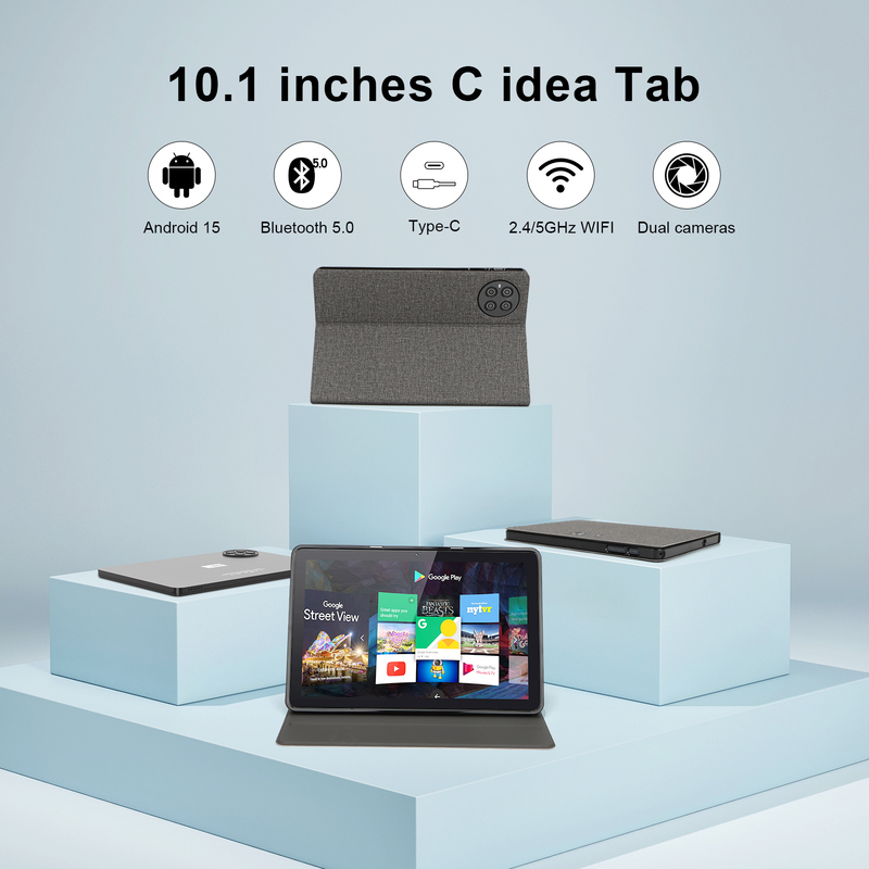 C Idea 10.1 اینچ اندروید 15 تبلت 8GB رم 1TB رم مدل CM8800plus سیاه