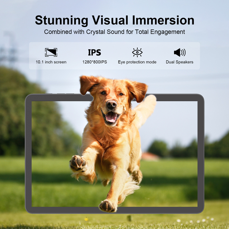 تبلت سی ایده 10.1 اینچی اندروید 15 به همراه کیبورد و ماوس CM8800plus خاکستری