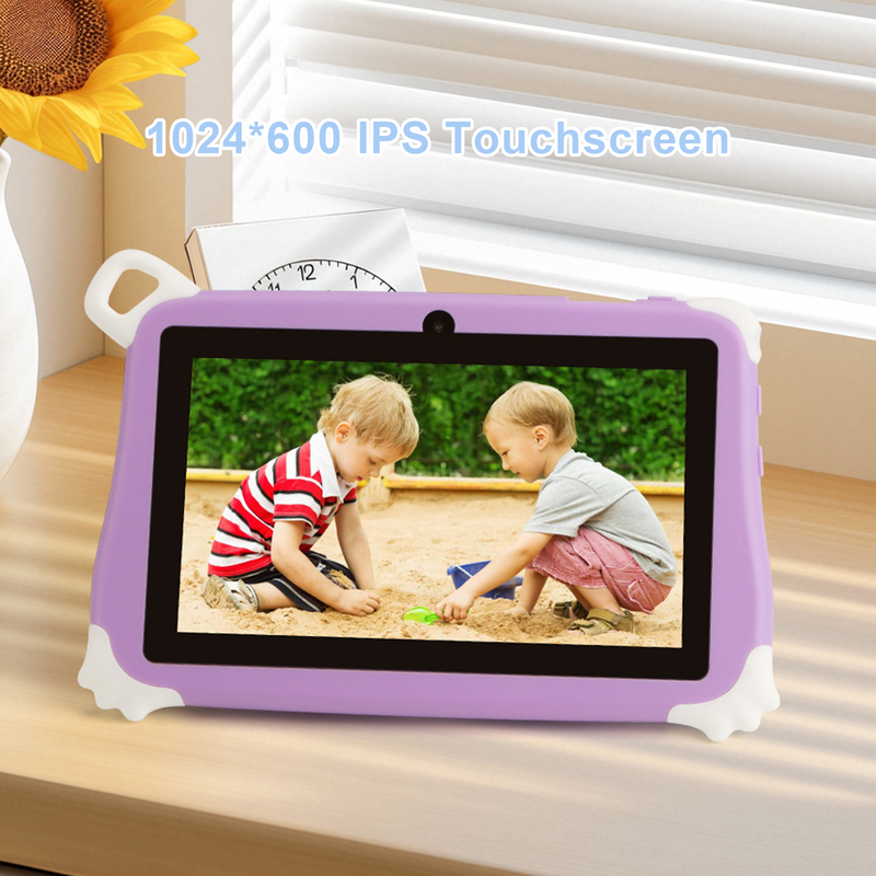 تبلت کودکانه اندروید C Idea 15 با حافظه 256 گیگابایت + 8 گیگابایت رم، تبلت آموزشی Kidspad با اپلیکیشن دوست‌داشتنی CM86، بنفش