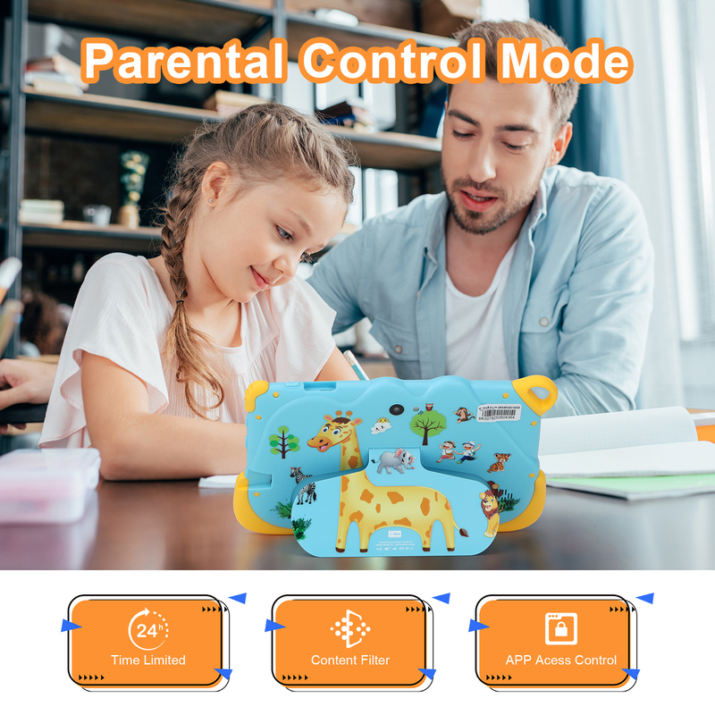 C Idea 7 اینچ اندروید 15 تبلت هوشمند آموزشی برای دانش آموزان CM78 آبی