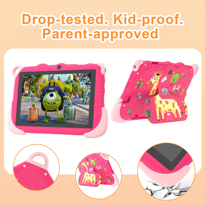 C Idea 7 اینچ اندروید 15 تبلت هوشمند آموزشی برای دانش آموزان CM78 صورتی