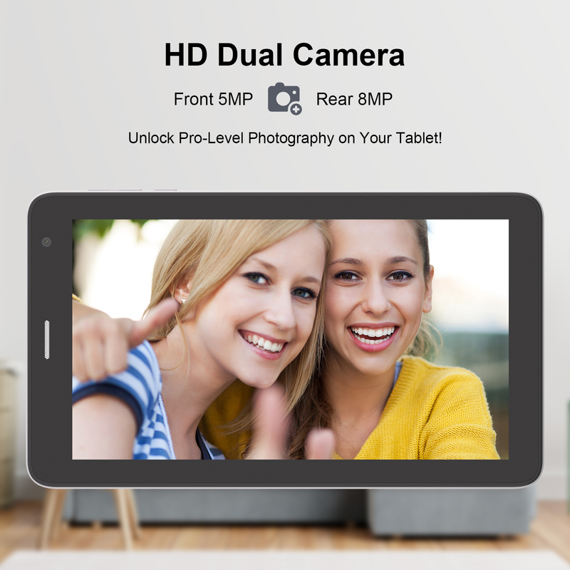 تبلت 7 اینچی C idea با وای‌فای، با قاب، حافظه 256+8 گیگابایت، پردازنده چهار هسته‌ای، صفحه نمایش لمسی IPS با رزولوشن 600x1024، مدل CM528، سفید