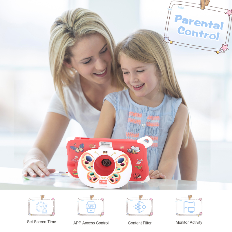 تبلت اندروید 15 C Idea Kids، تبلت آموزشی 8+256 گیگابایتی Kidspad با برنامه کاربردی CM86 قرمز