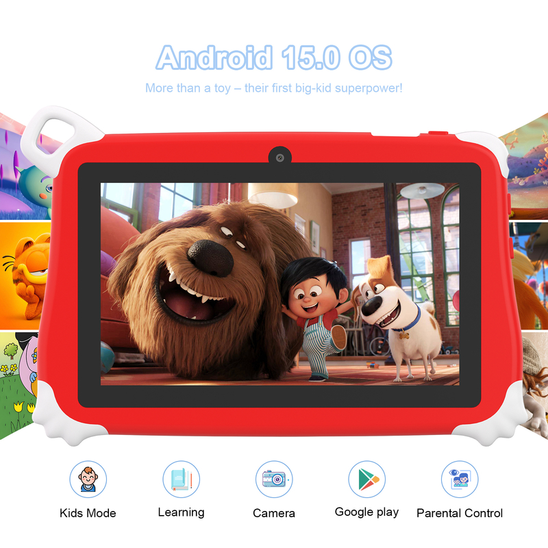 تبلت اندروید 15 C Idea Kids، تبلت آموزشی 8+256 گیگابایتی Kidspad با برنامه کاربردی CM86 قرمز