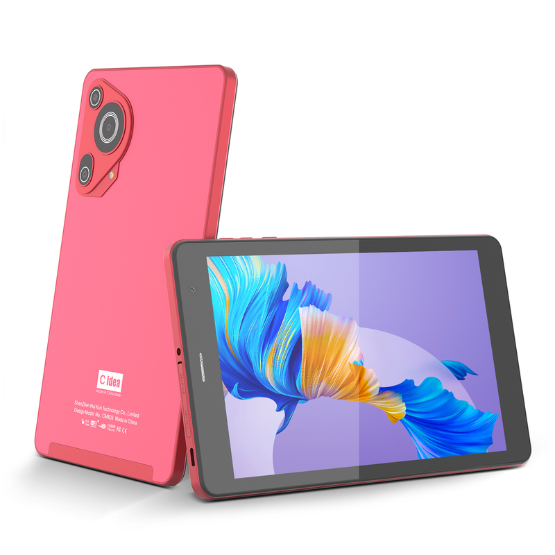 ایده C Youth قرمز 8 اینچ تبلت اندروید 15 با دریچه کارت tf، وای فای، 8GB + 512GB، 800 * 1280 IPS incell CM828
