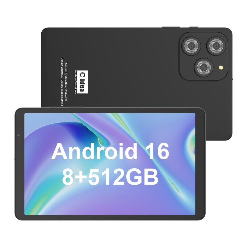 ایده C 8 اینچ Smart Tablet PC با صفحه کلید 8GB RAM+512 ROM 800*1340 IPS incell صفحه نمایش لمسی سیاه CM866