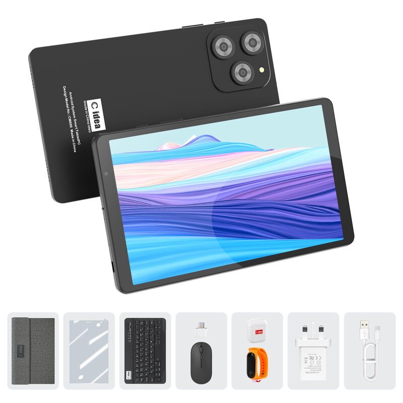 ایده C 8 اینچ Smart Tablet PC با صفحه کلید 8GB RAM+512 ROM 800*1340 IPS incell صفحه نمایش لمسی سیاه CM866