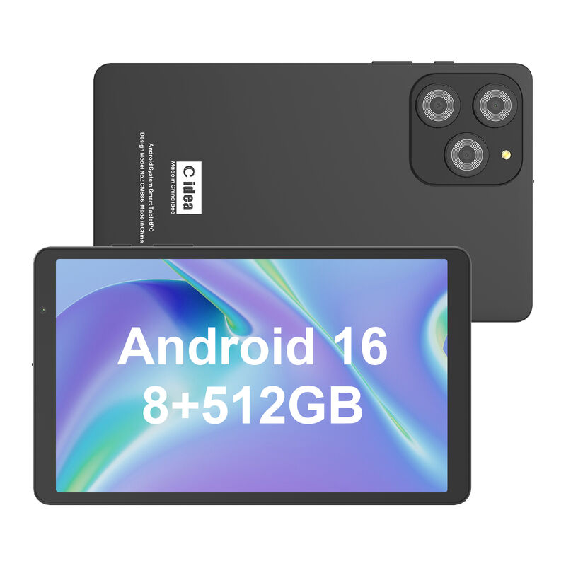 ایده C 8 اینچ Smart Tablet PC با صفحه کلید 8GB RAM + 512 ROM 800 * 1340 IPS incell صفحه لمسی نمایشگر خاکستری CM866