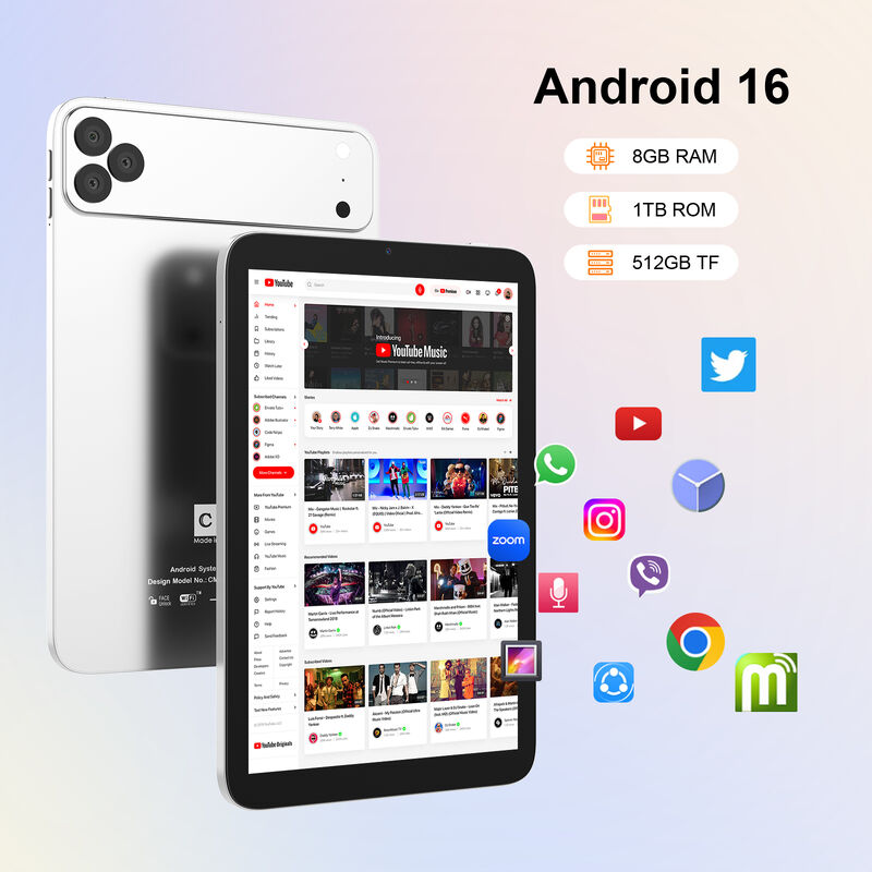 ایده C 10.1 اینچ اندروید وای فای صفحه لمسی آبی تبلت PC با صفحه کلید 5G چهار هسته ای CM10017Air