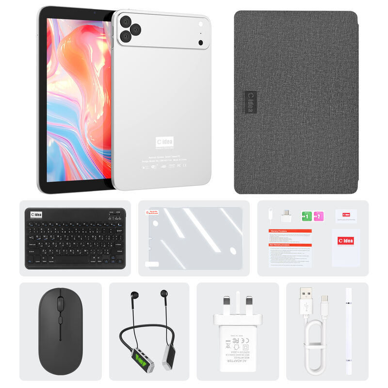 ایده C 10.1 اینچ اندروید وای فای صفحه لمسی آبی تبلت PC با صفحه کلید 5G چهار هسته ای CM10017Air